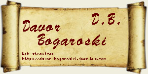 Davor Bogaroški vizit kartica